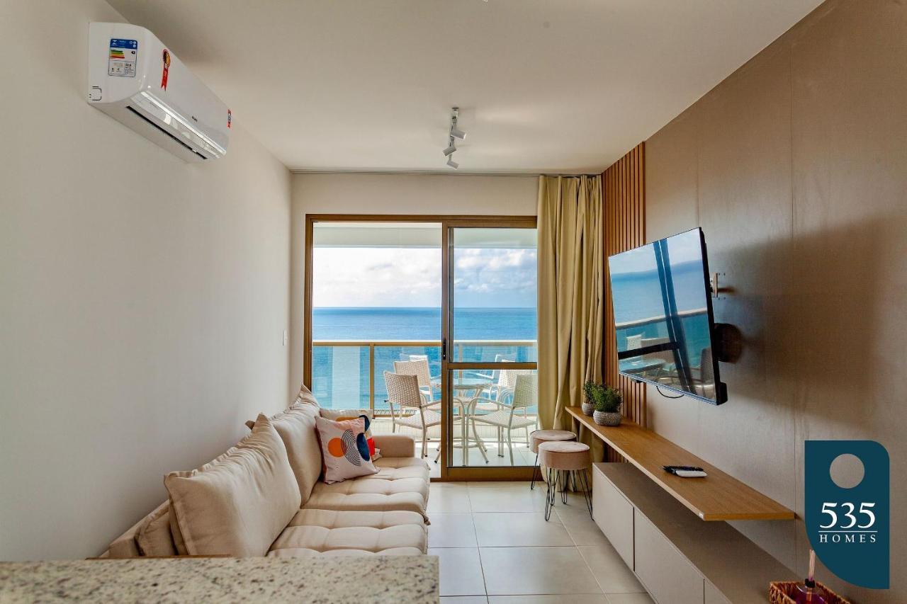 E Sala Com Vista Mar E Comodidades Modernas Apartamento Salvador